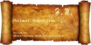 Halmai Magdolna névjegykártya